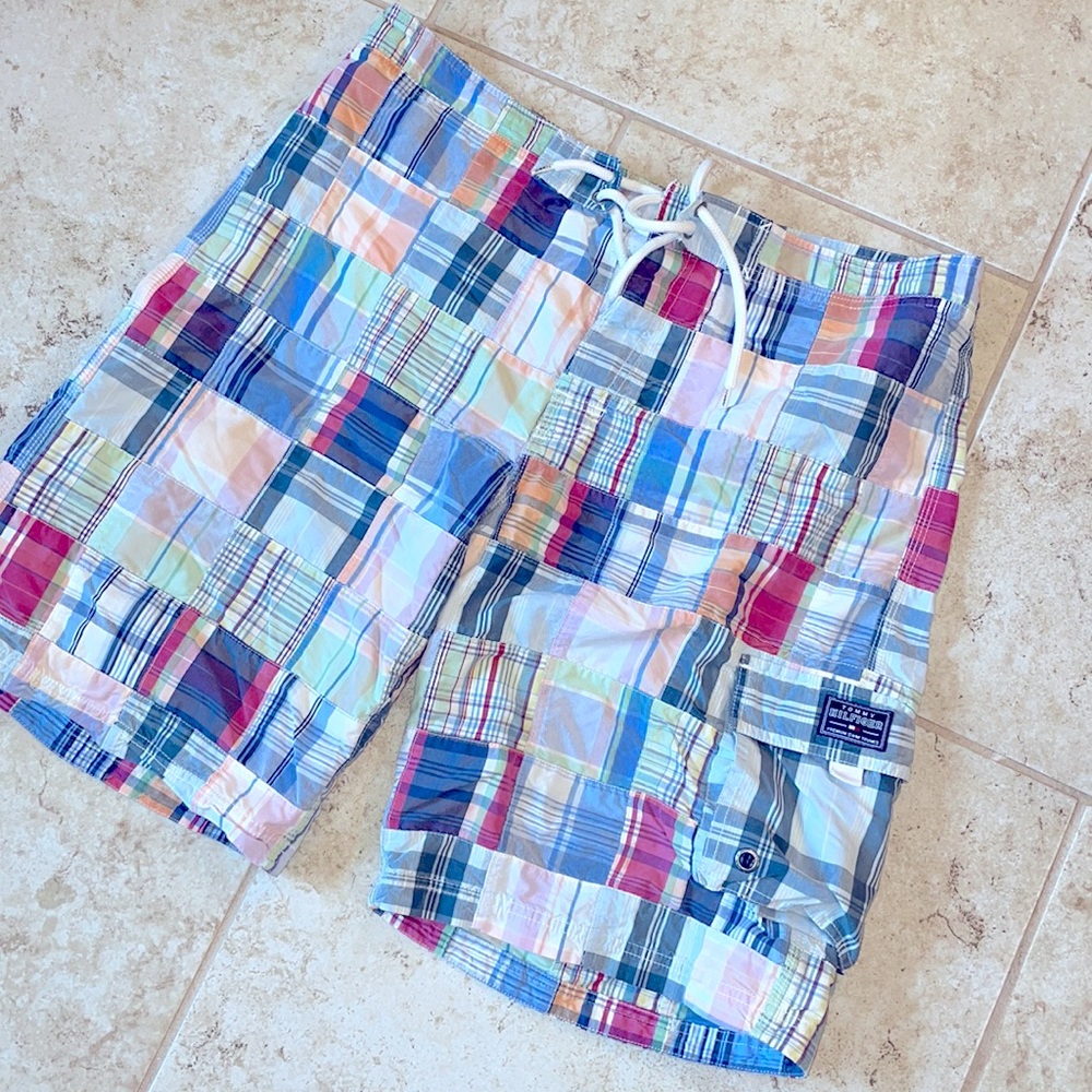 Tommy Hilfiger plaid swim suit